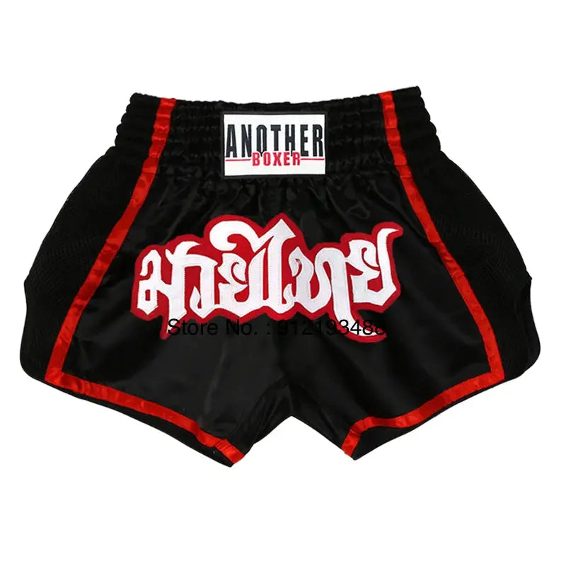 Muay Thai Shorts 2024 New Boxing Shorts Women Men Child Embroidery Kickboxing Training Pants Sanda Martial Arts Fight Equipment KronoSport
